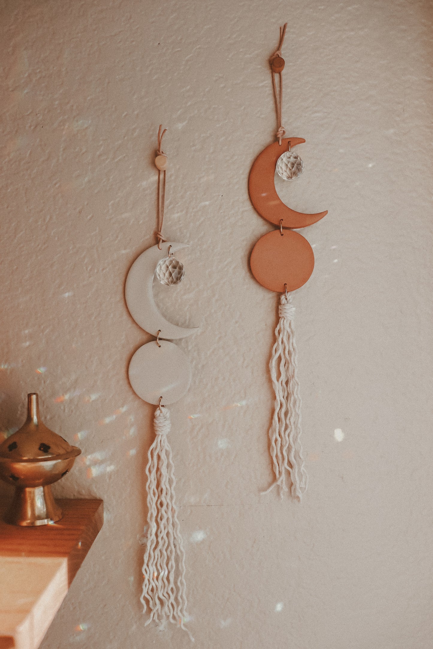 Crescent Moon Small Sun Catcher | 2 Colors