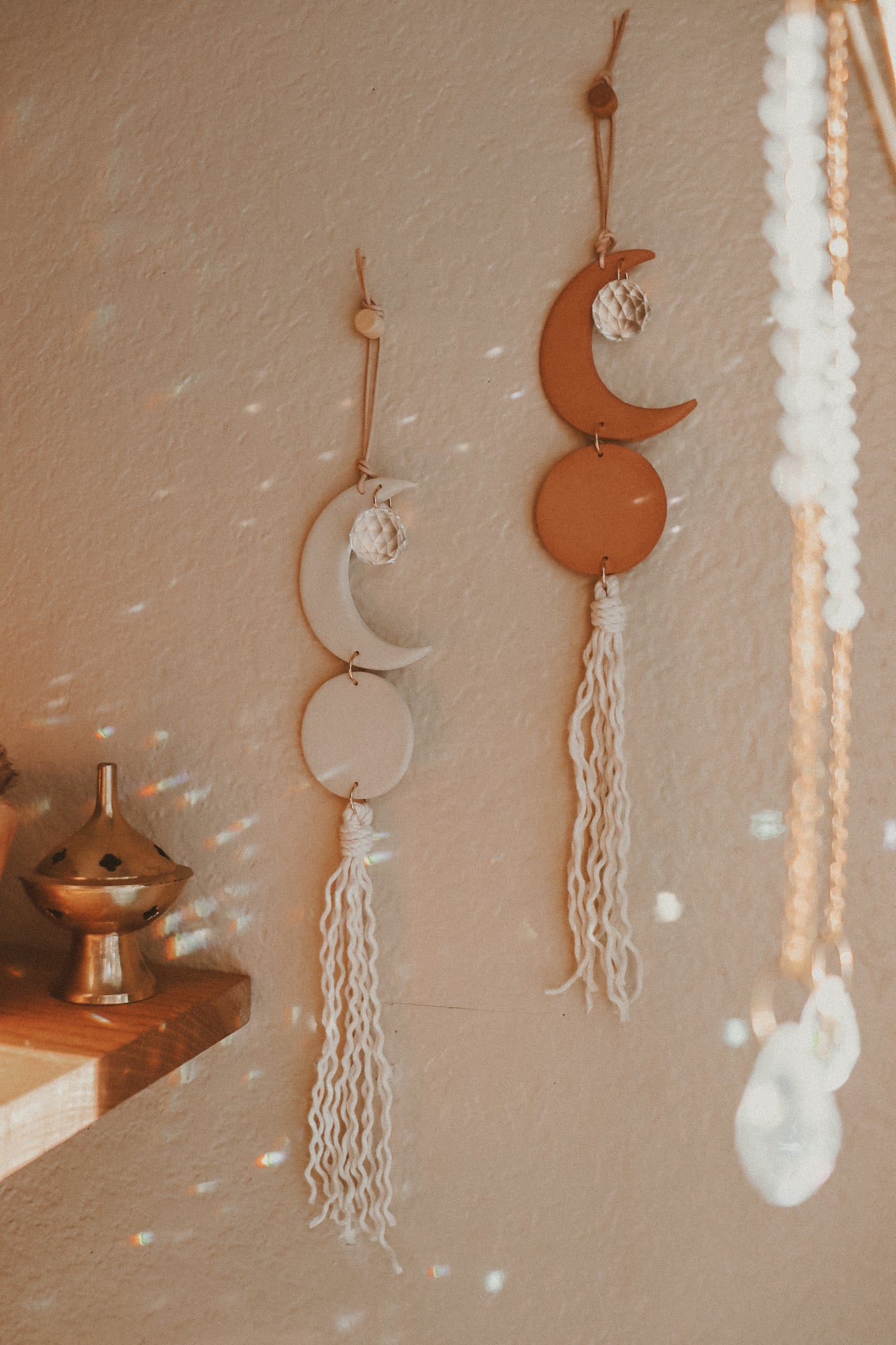 Crescent Moon Small Sun Catcher | 2 Colors