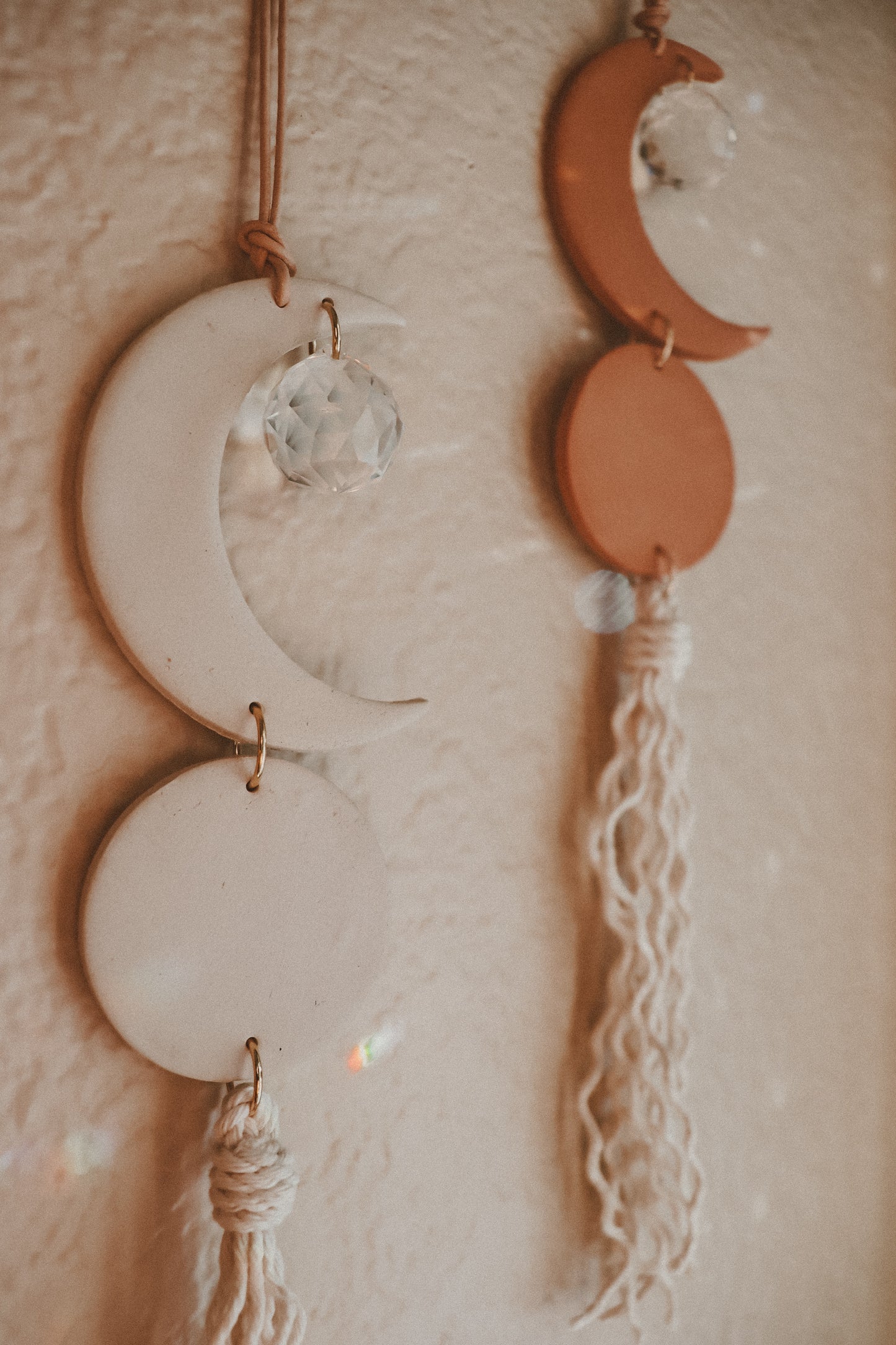 Crescent Moon Small Sun Catcher | 2 Colors